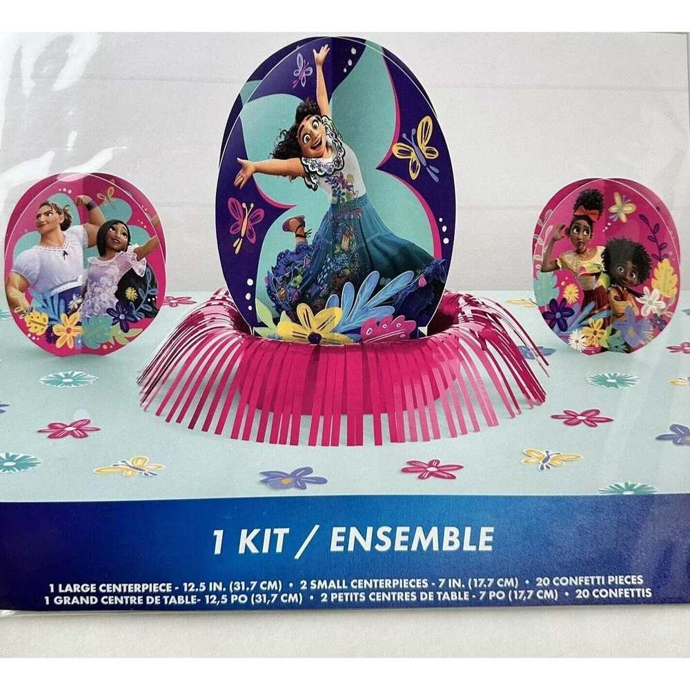 Encanto Birthday Party Decor Reusable Straws Centerpieces BannerFoil Balloon NEW